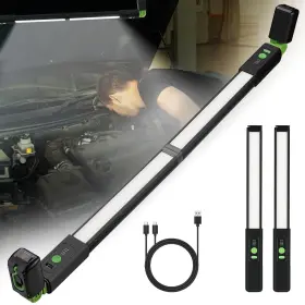 Am17-24wl35 Durapower Led Rechargable Work Light 4400mah Magnetic Bar With Hooks Underhood