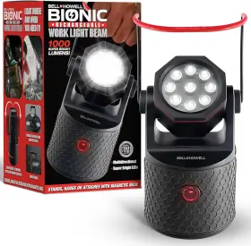 6633 E. Mishan & Sons Bell Howell Rechargeable Work Light 2 In 1 Led Flashlight And Magnetic Lig