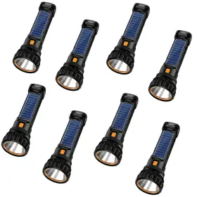 B0cxt9jhjq E-shidai Solar Rechargeable Multi-function Led Flashlight 1000 Lumens Emergency