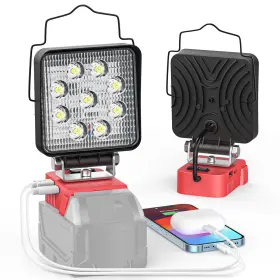 Sku066950005-us-fba-5 Ecarke Led Work Light For Milwaukee 48w 4800lm Cordless Flood Lights M1