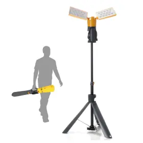 Ecostreams 844366045608 36 Watt Led Portable Corded Work Light With Foldable Stand Telescoping
