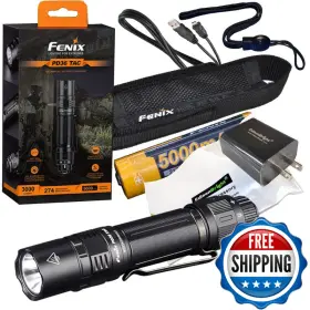 B0bp5vrps4 Edisonbright Fenix Pd36 Tac 3000 Lumen Led Tactical Flashlight Holster And