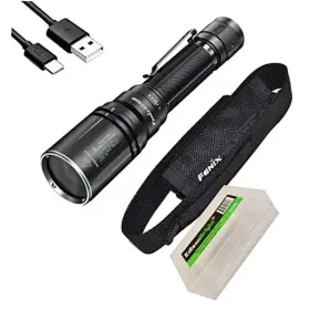 Edb-fen-ht30r-bbx5 Edisonbright Ht30r 1640 Yards Ultra Long Beam Throw Rechargeable Lep Tactical Flashlight