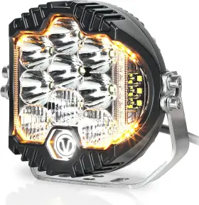 19501990 Ekxap 5 Inch 50w Led Driving Light 5000lm Offroad Ip67 Waterproof Round Work Li