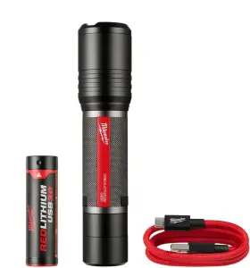Electric 744110705379 - Redlithium. Usb Slide Focus Flashlight