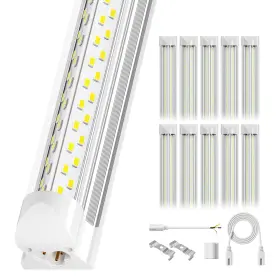 Elekico 762696183602 4ft 50w 7200lm 5000k V Shape Led Super Bright Linkable Shop Lights Hight