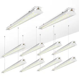 Elekico 797409164678 Super Bright 60w Hanging/surface Mount 10000lm 5000k Linkable 4ft Led Shop Li
