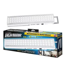 1436 Emson Super Bright Portable Rechargeable 60 Integrated Led White Light Bar