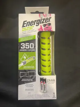 Energizer 039800143143 Pro Series Inspection Light 350 Lumens With 2 Aaa Battery And Pouch Nib
