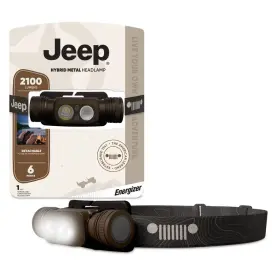 95005216 Energizer 2000 Lumens Jeep Hybrid Rechargeable Metal Led Headlamp - Brown