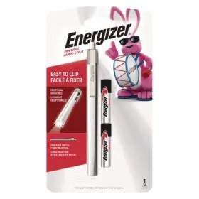 Pled23ae Energizer Led Pen Light With 2 Aaa Batteries - Silver/black New