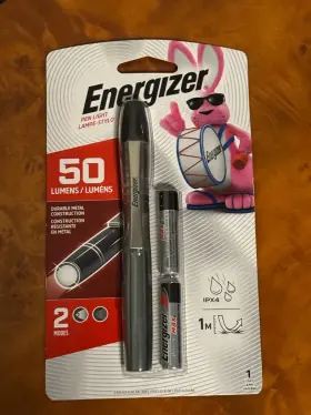 Plma22 Energizer Pen Light 50 Lumens 2 Modes Ipx4 Aaa New Sealed