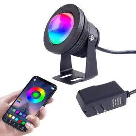 Ip68 Etinas 755520627182 10w 12v 16 Million Colors Led Pond Light- 900lm Waterproof Outdoor Lands