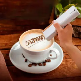 Evebot 727458442830 Handheld Food Printpen Portable Mini Coffee Latte Art Macaron Cookie