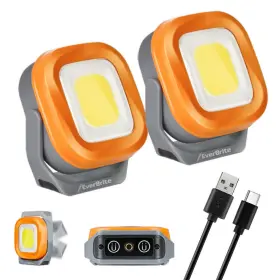 78657 Everbrite 1000lumen Usb Rechargeable Led Work Light Magnetic Super Bright Worklight 2-pk