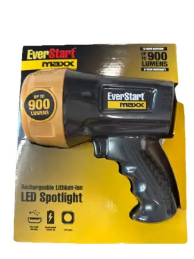 Everstart 814632013785 Max Led Spotlight 900 Lumen Rechargeable Lithium-ion