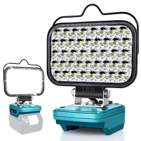 Ewket 768447944430 Cordless Led Work Light For Makita 14.4v/18v Lxt Battery Upgraded Flashlight