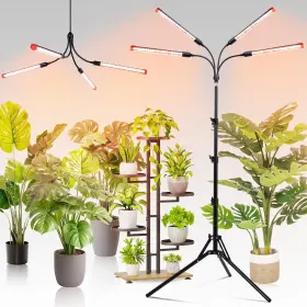 Fecida 657381360621 Gamechanger 36w 4head Grow Light With Tripod Stand 2025 Big Coverage