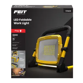 Feit Electric 017801726848 Work10000xlplugfold Portable Plug-in Led Work Light 10 000