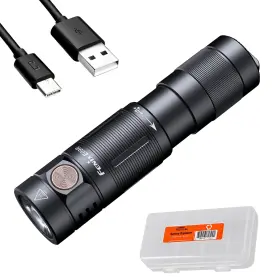 B096w9lvyf Fenix E09r Edc Flashlight 600 Lumen Usb-c Rechargeable With Organizer