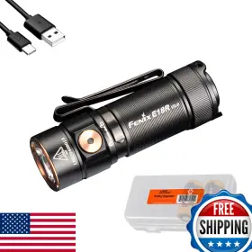 Fenix B0b47mjv7b E18r V2.0 1200 Lumens Edc Usb-c Rechargeable Flashlight 2x Power Sources