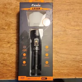 Gh202501021 Fenix Ld36r Multicolor Led Flashlight 3600 Lumens Rechargeable 6000mah