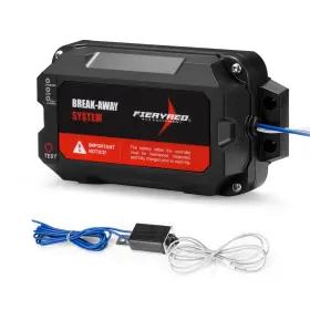 Sh-vabs003-ufa Fieryred Test-button Trailer Breakaway Kit With Lifepo4 Battery And Charger
