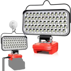 174w Fiihio 768383320084 Cordless Led Work Light For Milwaukee 18v Battery 6800lm M18 Flashlight