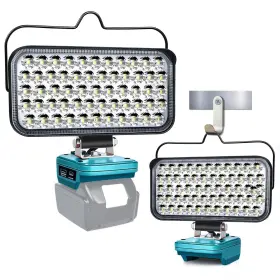 174w Fiihio 768447944911 Cordless Led Work Light For Makita 18v Battery 6800lm Flashlight Portabl