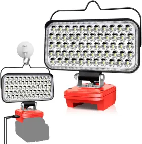 Mwkwl-04 Fiihio Cordless Led Work Light Compatible With Milwaukee 18v M18 Battery 100w 900