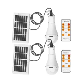 Flrongsun 716294326428 Solar Bulb Light Portable 300lm With Remote Control 4 Mod... Fast Ship