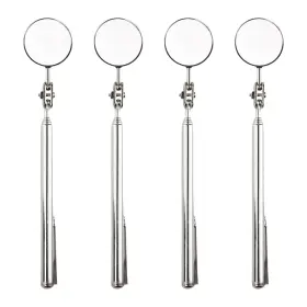 Jy2024226-01 Flylin 4pcs Telescoping Inspection Mirror 33mm Diameter Round Handle Mechanics