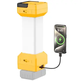 Brd-workled01 Flysoon 2900lm Led Work Light For Dewalt 20v Max Battery Portable Camping Recha