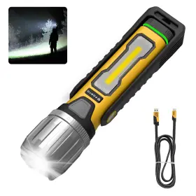 Ipx8 Forto 943777260267 Rechargeable Led Work Light 2000 Lumen Magnetic Bracket Waterproo