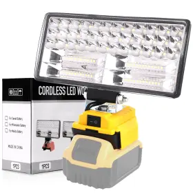 Wr10030 Fosfis 20v Max Cordless Led Work Light For Dewalt Battery 8 Inch 100w 10000lm Portable
