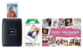 600024730 Fujifilm Instax Mini Link 2 Smartphone Printer Bundle 2025 Space Blue