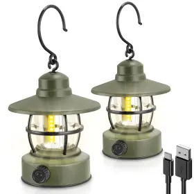 Md004 Fulighture Camping Lantern Rechargeable Battery Powered 2 Pack Gea