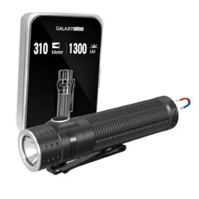 Hm-2310-l Galaxyman Edc Flashlight Rechargeable 1300 Lumen And 310m Long Throw Led Compact Pocket