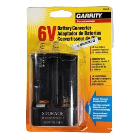 Z001g Garrity 6v Battery Converter 4d Size Batteries #z001g New Old Stock