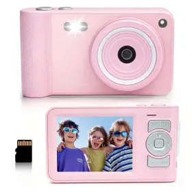 50mp Gcorder X301 Digital Pink For Teens 3-18 Fhd 1080p Compact With Gb Card 16