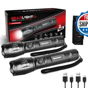 B0dblb2ts5 Gearlight S1000 Led Tactical Flashlight - High Lumens Usb-c Charging