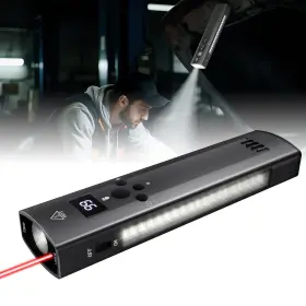 Aamaat00374gp Gearpass Edc Rechargeable Flat Flashlight 1200lm Pocket With 9 Modes Magn
