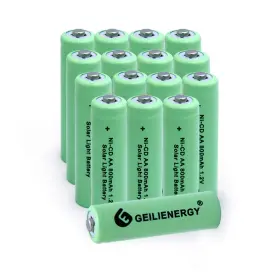 Aagr20j Geilienergy Nicd Aa 800mah Rechargeable Battery For Solar Light Lamp Ga