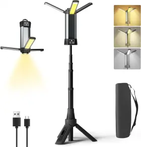 Geisofu-014 Geisofu 726084987142 Rechargeable Camping Light With Stand Outdoor Led Cordless Work Port