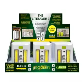 Gogreen Power 445028825830 The Litesaver 3 Cob Led Display 12-piece