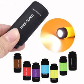 Goldengulf 715668559455 6pcs/pack Mini Usb Charging Colorful Led Flashlight Torch Pocket Size Rotary