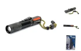 Cyc-tf1200rc Gsm Outdoors Handheld Aluminum Housing 1200 Lumens Rechargeable Pocket Flashlight For