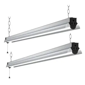 Gt-lite 854904008002 4ft 5000 Lumen Led Shop Light 55w Linkable T8 Lighting Link Up To 17
