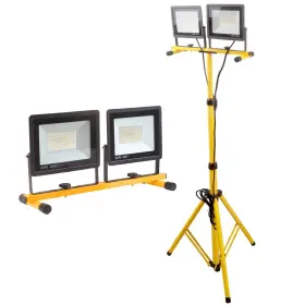 Guwell 716404185990 21000 Lumen Work Lights With Stand 2 Adjustable Head Led Light Ad