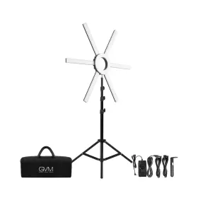 Gvm-600s-02 Gvm Great Video Maker Ring Light Kit With Tripod 90w Led Circle Detachable Ba